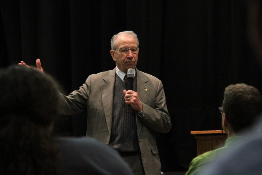 Sen. Grassley talks presidential race, SOTU address