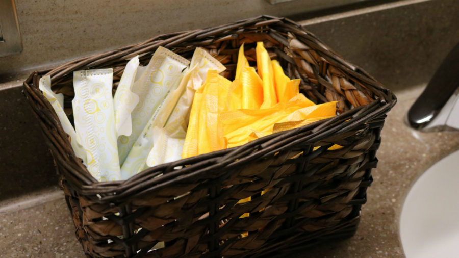 Feminine hygiene products will be more readily available around campus for students. 