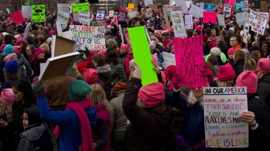 Organizers of the Womens March in January called for A Day Without a Woman in hopes of highlighting the importance of women in the economy and society. The action coincides with the U.N.-designated International Womens Day on March 8. (Photo: Jayde Vogeler, Photography Editor/The Simpsonian)