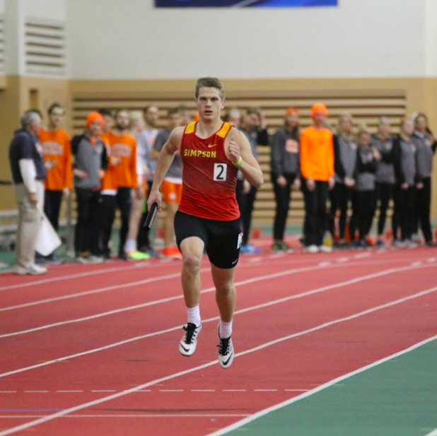 Senior+Chase+Wetterling+is+one+of+Simpson+College%E2%80%99s+two-sport+athletes.+The+criminal+justice+major+plays+football+as+well+as+track+and+field.+Photo+courtesy+of+Ruthi+Wheatley
