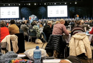 The General Conference of the United Methodist Church met on Feb. 23-26 in St. Louis, Missouri. It
passed the Traditional Plan, which affirms the current policies of the church regarding inclusion of the LGBTQ community. Photo by Katie Dawson