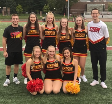 2019-2020 Simpson College dance team. 