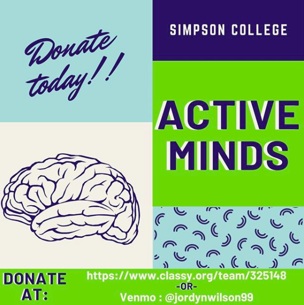 Active Minds fundraising poster.