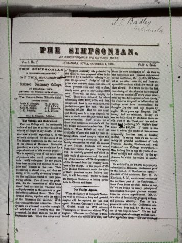 The first edition of The Simpsonian was published Oct. 1, 1870.