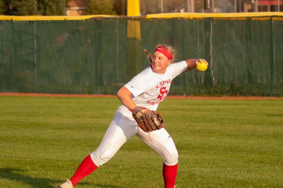Fifth-year senior Megan Crockett is one of seven seniors leading the way on this year’s softball team.