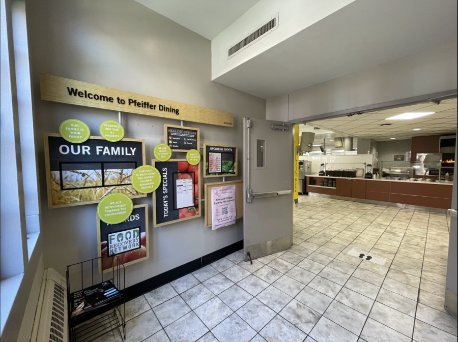 Come on in and experience the new improvements to Pfeiffer dining hall 
