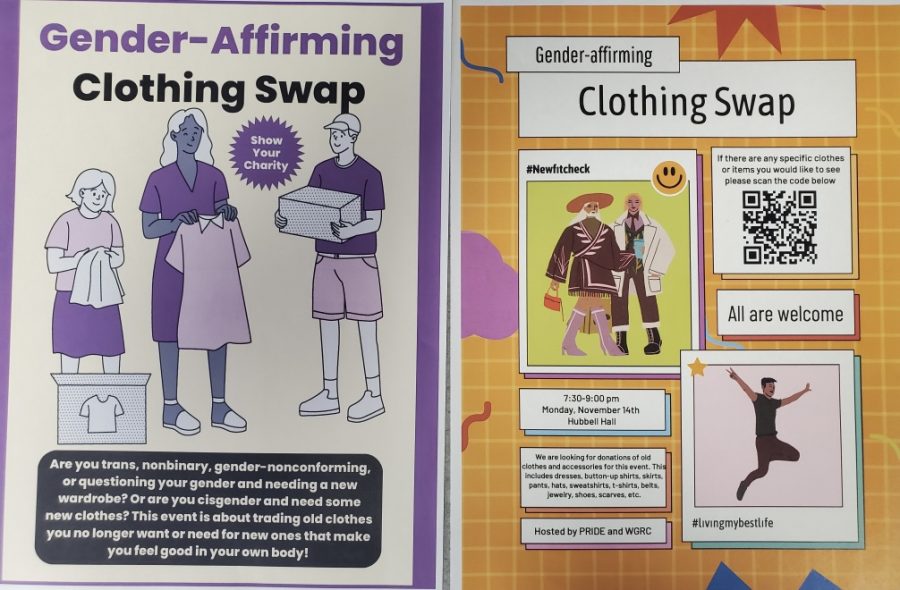More information on the Gender-affirming clothing swap.