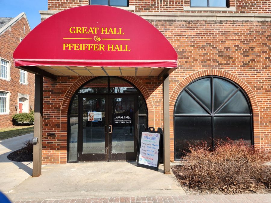 Pfeiffer Hall is set to be the main venue for food service next academic year as Kent Campus Center receives its renovation and expansion.