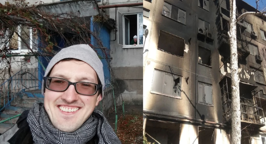 Dr. Safin’s Ukraine home before and after the Russian invasion.