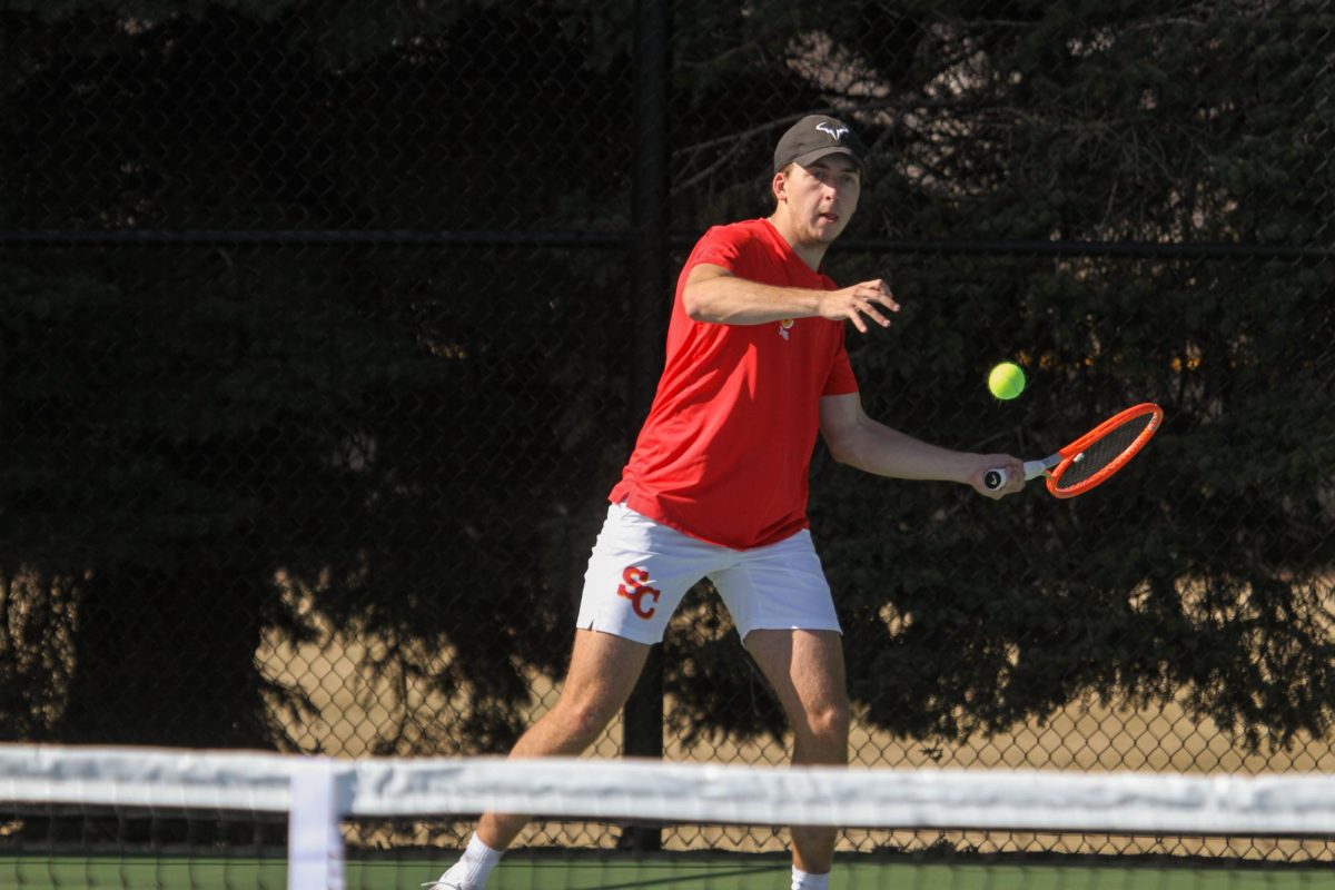 Grant Love won his first round in straight sets before falling in the round of 16 at the A-R-C Men’s Tennis Individual Tournament.