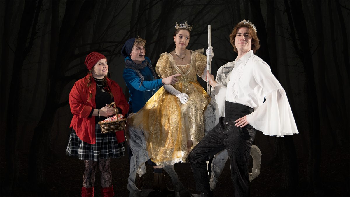 Cade Clark as Little Red, Max Myers as Jack, Olivia Di Bari as Cinderella and Aaron Scholes as Cinderella’s Prince. 