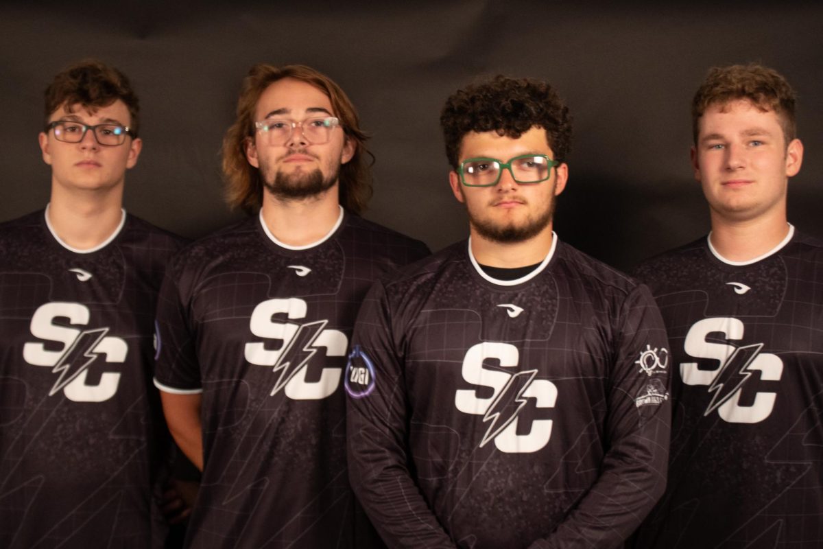 The Storm JV Rocket League, which is now NACE West-Central Conference Rocket League Champions, is a team composed solely of freshmen. Pictured left to right are Nick Sloan (King Dripp), Hayden Lee (XDocz), Kori Murphy Jr. (JUNBUG04iii) and Spencer Krantz (Wiz_Tix)