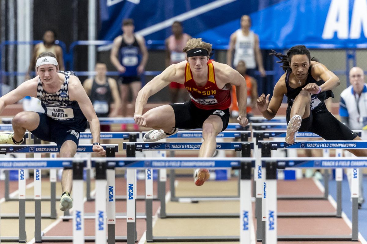 Max Cleveland broke the 60-meter hurdle time for the first time in December with a record of 8.00 seconds. 