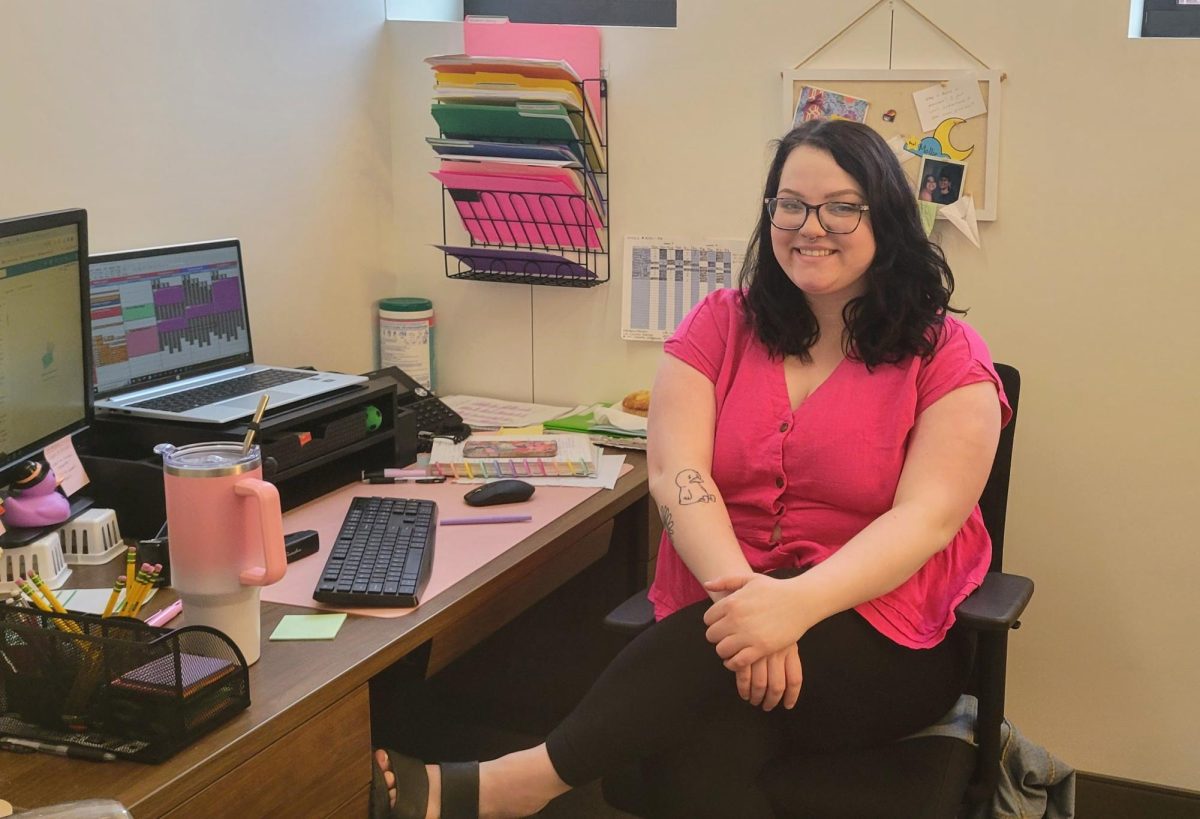 In spring 2023, Hinkle decided to apply for the student accessibility coordinator position where she proctors exams, serves as one of the advisors for ACES and advocates for more accessibility around campus.