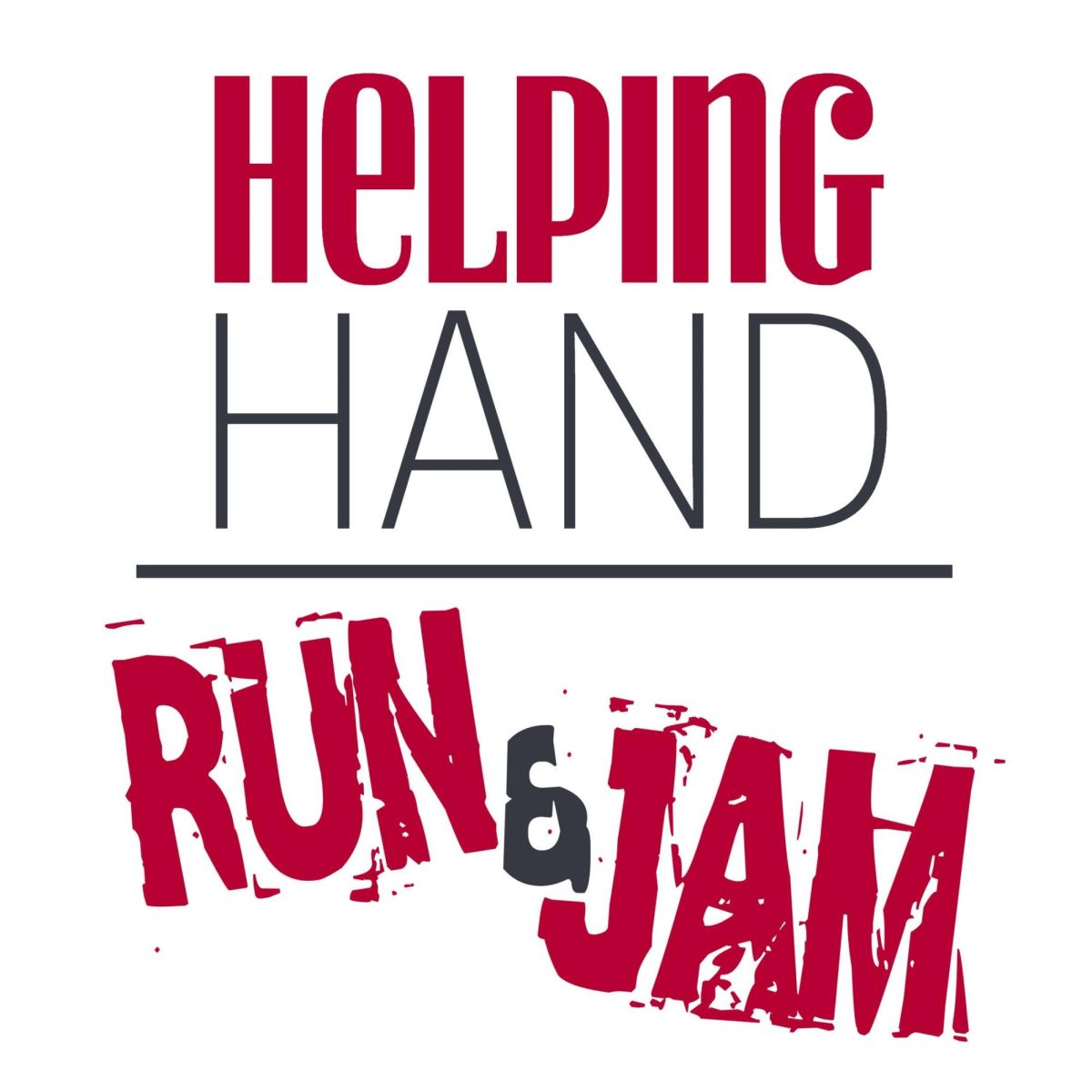 Helping Hand Run & Jam logo designed by Brandon Barkey and Max Meyers