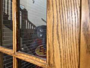 Thunder “hanging out” in College Hall