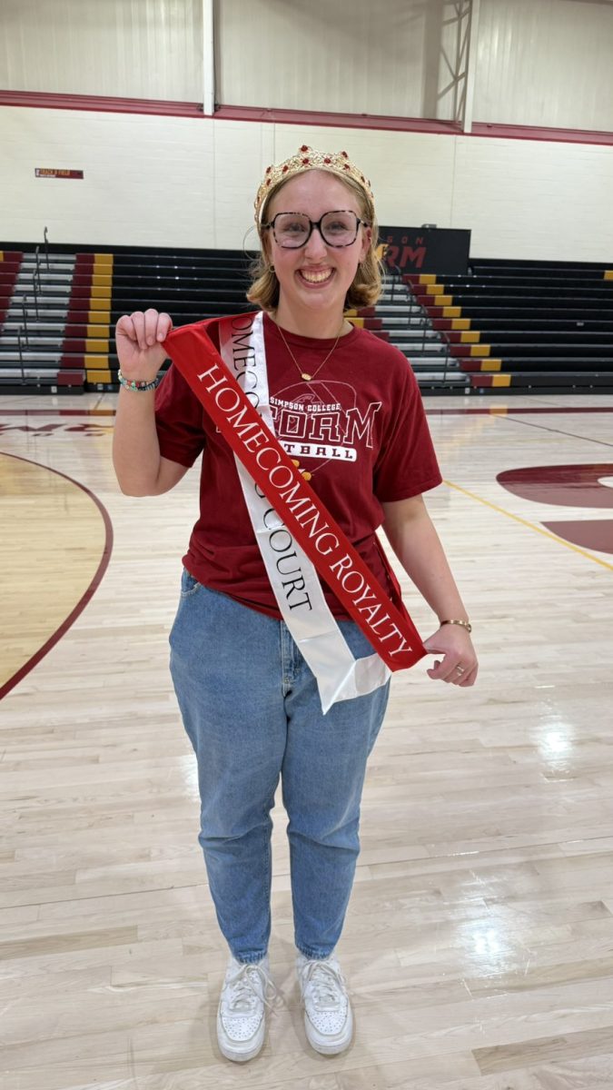 Memphis Dunsdon winning Homecoming Queen at Yell like Hell (Photo submitted by Dunsdon)