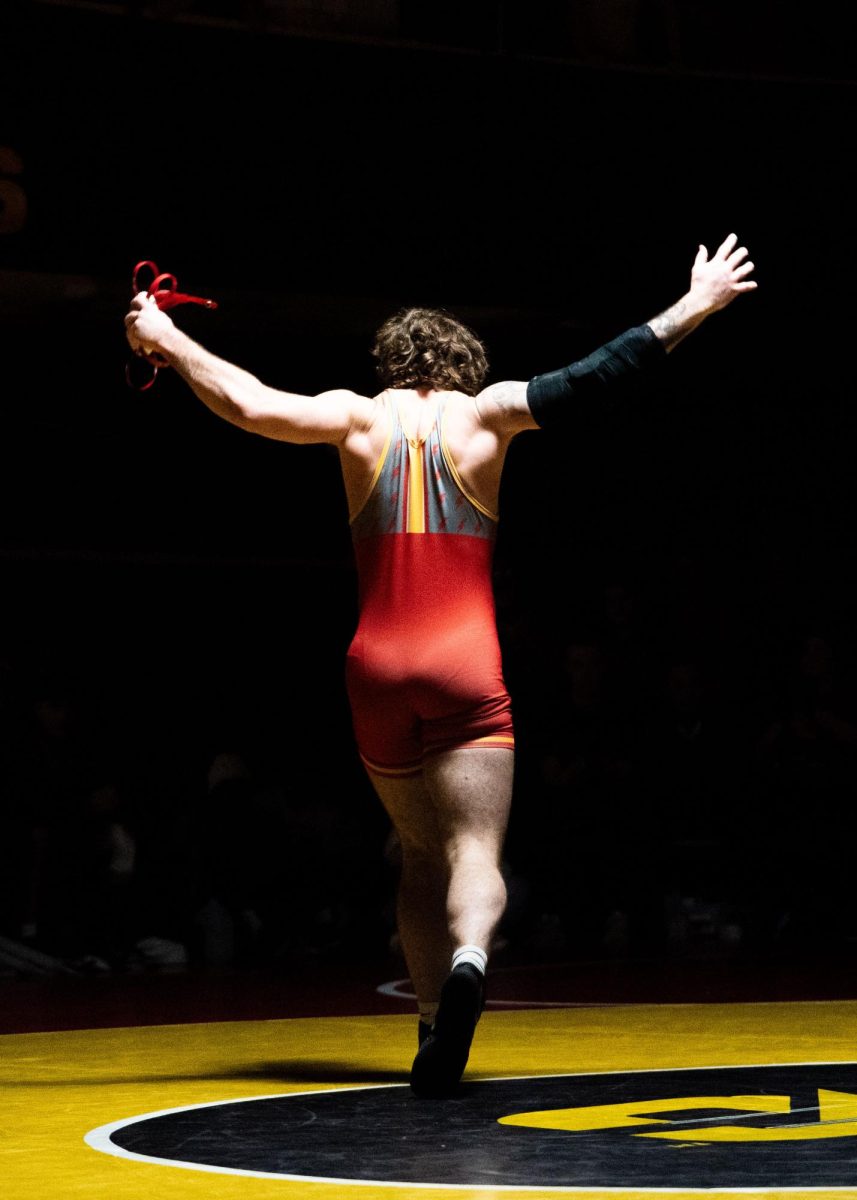 Troy Galloway after winning his match